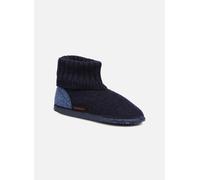 Giesswein Hausschuhe Kramsach Kids – Kinder Filz-Pantoffeln rutschfest, Latex Sohle Blau Gr. 24
