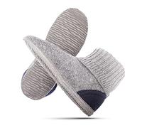GIESSWEIN Hüttenschuhe Kramsach Adults - Warme Filz-Hausschuhe für Damen & Herren, rutschfeste Pantoffeln, High-Slippers, Geschlossen