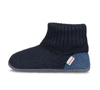 Giesswein Hausschuhe Kramsach – Kinder, rutschfeste Filz-Pantoffeln mit Latexsohle – Blau Größe 30