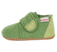 GIESSWEIN Kinder-Hausschuhe Oberstaufen - Filz-Pantoffeln für Mädchen & Jungen, Warme Pantoletten, Slim-Fit Gummi Sohle & Klettverschluss
