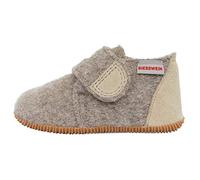 GIESSWEIN Kinder-Hausschuhe Oberstaufen - Filz-Pantoffeln für Mädchen & Jungen, Warme Pantoletten, Slim-Fit Gummi Sohle & Klettverschluss