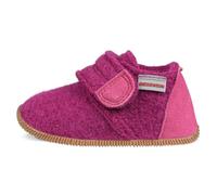 GIESSWEIN Kinder-Hausschuhe Oberstaufen - Filz-Pantoffeln für Mädchen & Jungen, Warme Pantoletten, Slim-Fit Gummi Sohle & Klettverschluss