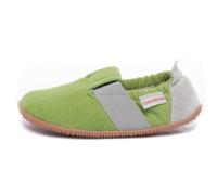 GIESSWEIN Kinder Hausschuhe Söll Slim-Fit - Baumwoll Slippers für Mädchen & Jungen, rutschfeste Kindergarten Schuhe mit Leder Innensohle