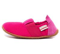 GIESSWEIN Kinder Hausschuhe Söll Slim-Fit - Baumwoll Slippers für Mädchen & Jungen, rutschfeste Kindergarten Schuhe mit Leder Innensohle