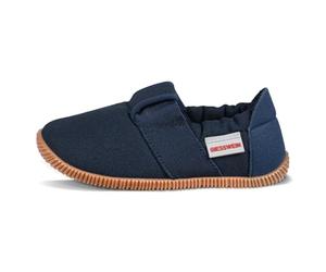 GIESSWEIN Kinder Hausschuhe Söll Slim-Fit - Baumwoll Slippers für Mädchen & Jungen, rutschfeste Kindergarten Schuhe mit Leder Innensohle