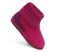 GIESSWEIN Hüttenschuhe Kramsach Kids - Kinder Hausschuhe für Mädchen & Jungen, rutschfeste Filz-Pantoffeln mit Latex Sohle