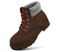 GIESSWEIN Leather Merino Boot Men - Herren Schnürstiefelette mit Merinowolle, Leder Winter Schuhe, warm gefütterte Worker Boots