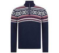 Giesswein Norweger Pullover Herren Zip - feinste Merino Lammwolle, Wollpullover für Herren mit halblangem Reißverschluss, extra warm im Winter