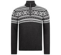 Giesswein Norweger Pullover Herren Zip - feinste Merino Lammwolle, Wollpullover für Herren mit halblangem Reißverschluss, extra warm im Winter