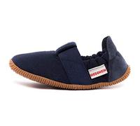 GIESSWEIN Kinder Hausschuhe Söll Slim-Fit - Baumwoll Slippers für Mädchen & Jungen, rutschfeste Kindergarten Schuhe mit Leder Innensohle