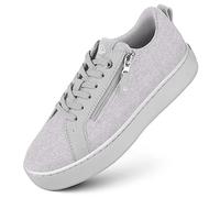 GIESSWEIN Wool Zip Sneaker - Merinowolle - Damen Schuhe elegant und bequem - Plateau Sneaker Damen - mit seitlichem Reißverschluss - Business Schuhe