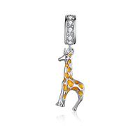 Gifaffe Charm-Anhänger aus 925er-Sterlingsilber, Taubenanhänger, Katzen-Charm, Fisch-Charm, Kaninchen-Charm, Krabben-Charm, Eulen-Charm, Affen-Anhänger für Pandora-Charm-Armband, Sterling-Silber