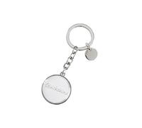 Gift Company Cabochon Schlüsselanhänger Silber, Weiß 3,5X10Cm