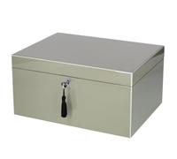 Schmuckaufbewahrungsbox GIFTCOMPANY Tang L Flanell-Grau - Kratzschutz Flanell - flannel