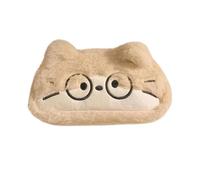 gifyym Plush Pencil Case - Lightweight Large Capacity | Cute Cat Pen Organizer with Wide Opening | for Stationery Makeup Travel Office Drawing Writing Erasers Rulers Home Notepads School