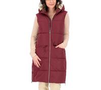 Giga.dx Damen Gilmour Vest Long WMN Steppweste, weinrot, 36