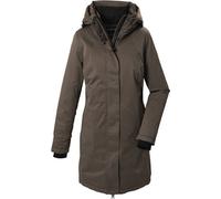 Parka "GW 96 WMN PRK", Damen, Gr. 48, braun (stein), Obermaterial: 100% Polyester.Futter: 100% Polyester.Füllung: 100% Polyester, G.I.G.A. DX BY KILLTEC, Jacken Parka, Wind- und wasserdichter Damenpar