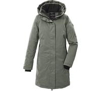 Parka "GW 93 WMN PRK", Damen, Gr. 42, grün (helloliv), Oberstoff: 100% Polyester, Futter: 100% Polyester, Füllung: 100% Polyester, G.I.G.A. DX BY KILLTEC, Jacken, wasserdicht, atmungsaktiv, 2-Wege-Rei
