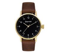 Gigandet Damenuhr Quarz Analog mit Lederarmband braun Minimalism G27-002