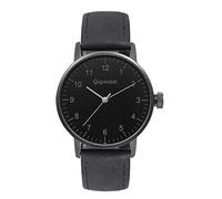 Gigandet Damenuhr Quarz Analog mit Lederarmband schwarz Minimalism G27-004