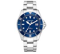 Gigandet Herren Automatikuhr Saphirglas Edelstahl SEA Ground 300 Taucheruhr Made in Germany 300m/30atm mit Edelstahlarmband - G300-002M