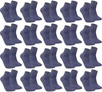 gigando - Kurze Quarter Socken Herren jeans Baumwolle 20 Paar im Vorteilspack, atmungsaktive Kurzsocken für Alltag, Sport und Freizeit, ohne Naht, Übergröße XL, 47-49