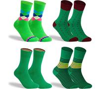 gigando Socken bunter Farbmix, Hochwertige Baumwollsocken mit weichem Bund gegen Einschnüren, ohne störende Naht an den Zehen, grün, 39-42