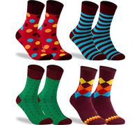 gigando Socken bunter Farbmix, Hochwertige Baumwollsocken mit weichem Bund gegen Einschnüren, ohne störende Naht an den Zehen, 39-42