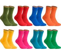 gigando - Socken Herren Baumwolle Uni Farben 4er oder 8er Pack in Premiumqualität - Strümpfe für Anzug, Business und Freizeit - olive, orange, rosa, blau, rot, gelb, petrol, grün Gr. 39-42