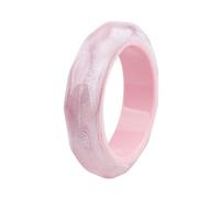 GIGB PBDK Dicker, breiter Acryl-Armreif, unregelmäßig, dick, schwer, übertriebenes, geometrisches, transparentes Harz-Armband, runder Kreis, Bonbonfarben, Schmuck (Rosa)