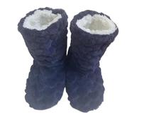 GIJMZY Hausschuhsocken Damen Winterliche, dicke, warme Hausschuhe for Damen und Herren, rutschfest, aus Baumwollplüsch, mit hohem Schaft, rutschfest, for drinnen.(Color3,41-42)