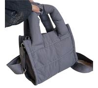 GIJMZY Puffer Tasche Damen Gesteppte, gepolsterte Umhängetasche for Damen, Puffer-Tragetaschen, lässige Tragetasche, Handtasche, Geldbörse, Puffy Bag(Grey)