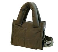 GIJMZY Puffer Tasche Damen Gesteppte, gepolsterte Umhängetasche for Damen, Puffer-Tragetaschen, lässige Tragetasche, Handtasche, Geldbörse, Puffy Bag(Green)