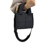 GIJMZY Puffer Tasche Damen Gesteppte, gepolsterte Umhängetasche for Damen, Puffer-Tragetaschen, lässige Tragetasche, Handtasche, Geldbörse, Puffy Bag(Black)