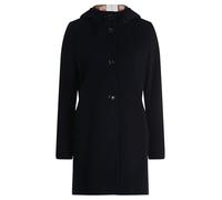 Kurzjacke GIL BRET "Gil Bret Damen Kurzmantel mit Kapuze", Damen, Gr. 44, blau (dunkelblau), Obermaterial: 75% Wolle, 20% Polyamid, 5% Kaschmir. Besatz: 75% Wolle, 20% Polyamid, 5% Kaschmir. Futter: 1