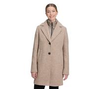 Wolljacke GIL BRET, Damen, Gr. 40, grau (taupe grau), Bouclé, Obermaterial: 60% Wolle, 35% Polyamid, 5% sonstige Fasern, unifarben, tailliert ca. Mitte Oberschenkel, gerader Abschluss, Jacken, in 2 in