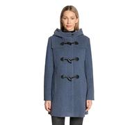 Wolljacke GIL BRET, Damen, Gr. 38, blau (marineblaus), Obermaterial: 75% Wolle, 20% Polyamid, 5% Kaschmir, unifarben, tailliert ca. Mitte Oberschenkel, gerader Abschluss, Jacken, mit Kapuze (37147734-