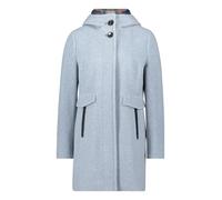 Wolljacke GIL BRET "Damen Wolljacke mit Kapuze", Damen, Gr. 36, blau (bright blau melange), Obermaterial: 70% Wolle, 20% Polyester, 10% Polyamid. Besatz: 100% Polyamid / Futter: 100% Polyester. Füllun