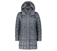 Winterjacke GIL BRET, Damen, Gr. 42, dusty petrol, Steppware, Obermaterial: 100% Polyamid, Strukturmuster, unifarben, casual, tailliert ca. Mitte Oberschenkel, Langarm, Jacken, mit Kapuze (74158954-42