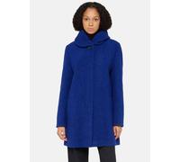 Wolljacke GIL BRET "Damen Wolljacke mit Stehkragen", Damen, Gr. 42, blau (bright blau melange), Obermaterial: 32% Baumwolle, 27% Polyester, 18% Wolle, 18% Polyacryl, 5% diverse Faserarten. Futter: 100