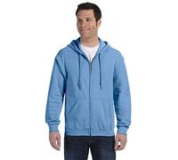 Gildan 18600 Heavy Blend Erwachsene Full Zip Hoodie Hooded Sweatshirt Carolina Blue L