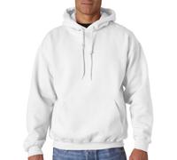 Gildan 264 g Pullover mit Kapuze Sweatshirt (12500), Weiß, XL