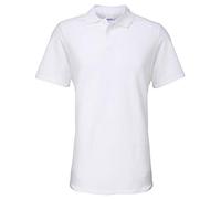 Gildan 64800 Softstyle Erwachsene Double Piqué Poloshirt, Weiss/opulenter Garten, L