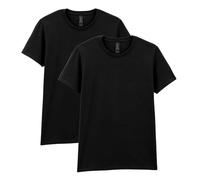 Gildan Damen Erwachsene, schwere Baumwolle, 2er-Pack T-Shirt, schwarz, Mittel