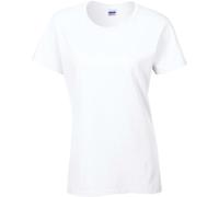 Gildan Damen Heavy Cotton Ladies' T-Shirt Tshirt, weiß, L