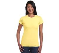 GILDAN Damen Ladies' Softstyle 64000L T-Shirt, Gelb (Daisy 98), 38 (Herstellergröße: M)