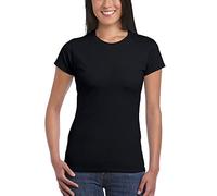 GILDAN Damen Ladies' Softstyle 64000L T-Shirt, Schwarz (Black 36), 42 (Herstellergröße: L)