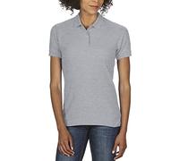 Gildan Damen Poloshirt DryBlend Double Piqué Polo/75800L, Einfarbig, Gr. 38 (Herstellergröße: M), Grau (Sport Grey 295)