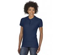 Gildan Damen Poloshirt Premium Cotton Double Piqué Polo/85800L, Einfarbig, Gr. 46 (Herstellergröße: XXL), Blau (Navy 32)