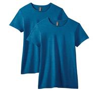Gildan Damen Softstyle Cotton, Style G64000l, Multipack T-Shirt, Antiker Saphir (2er-Pack), X-Groß